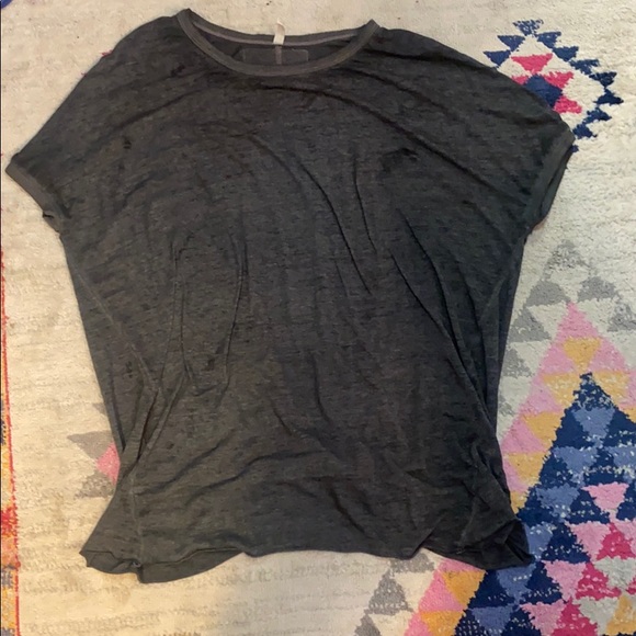 FREE PEOPLE Dark Gray Open-Back Tunic - Picture 5 of 6